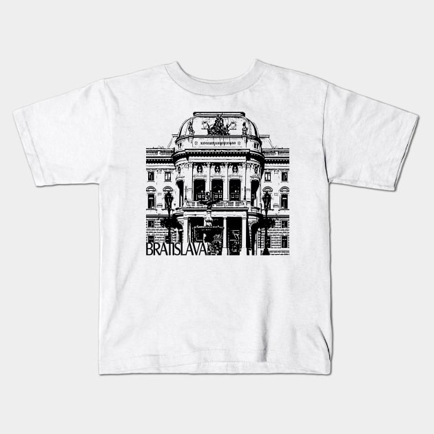 Bratislava Kids T-Shirt by TravelTs